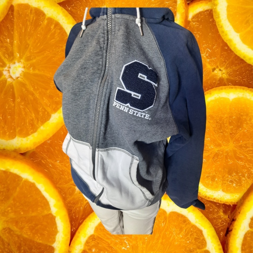 Rare Nike Penn State‎ Hoodie Full Zip Collegiate Athleisure Sweatshirt Small